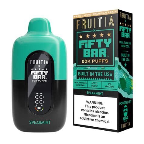 Fruitia x Fifty Bar 20K Spearmint