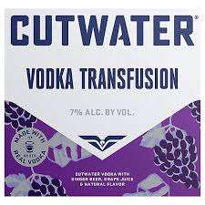 CUTWATER VODKA FUSION CN 12OZ 4PK