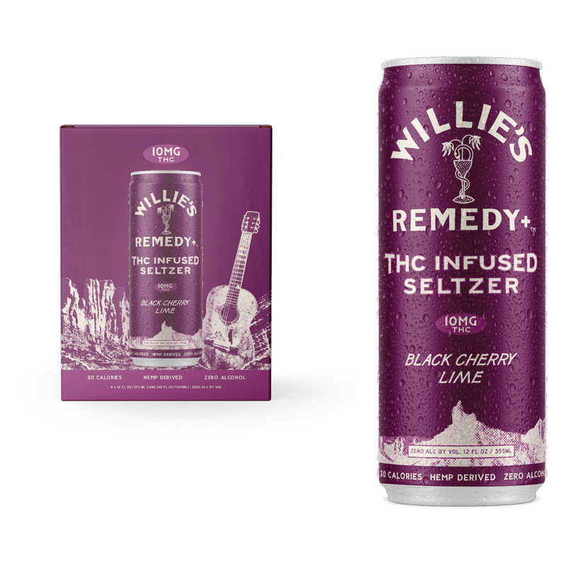 WILLIES REMEDY BLACK CHERRY 10MG CN 12OZ 4PK