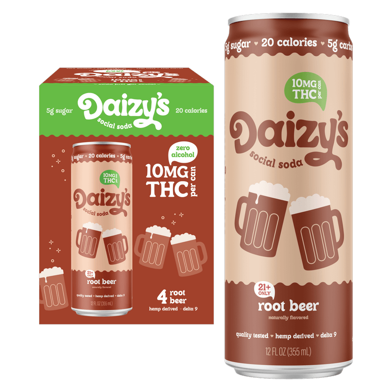 Daizy's Root Beer cn 12oz 4pk 10mg