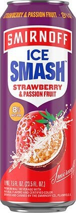SMIRNOFF SMASH STRAWBERRY PASSION CN 24OZ