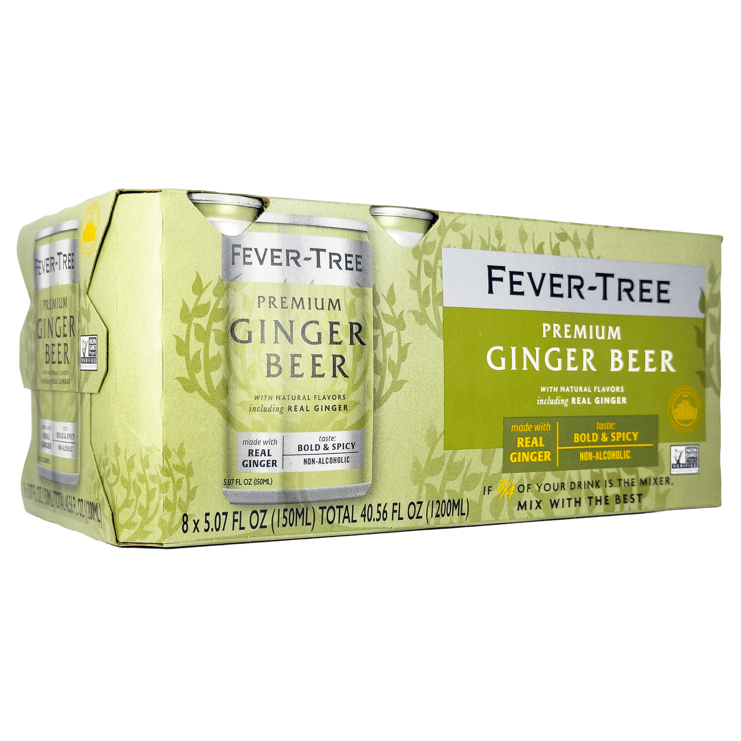 FEVER TREE LIGHT GINGER BEER CN 150ML 8PK