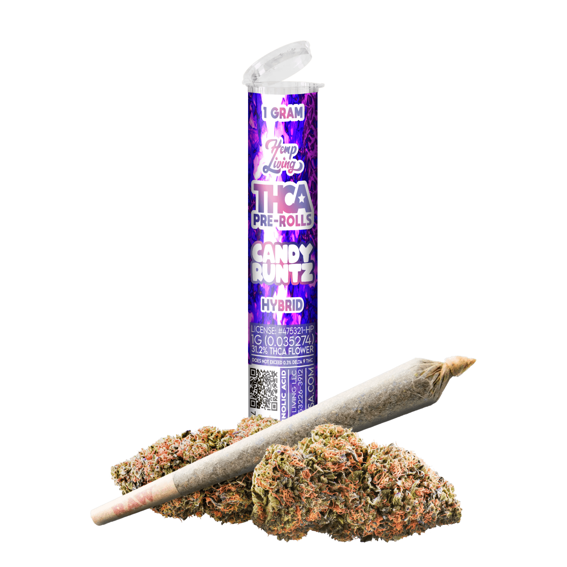 Hemp Living Candy Runtz Pre-roll 1G