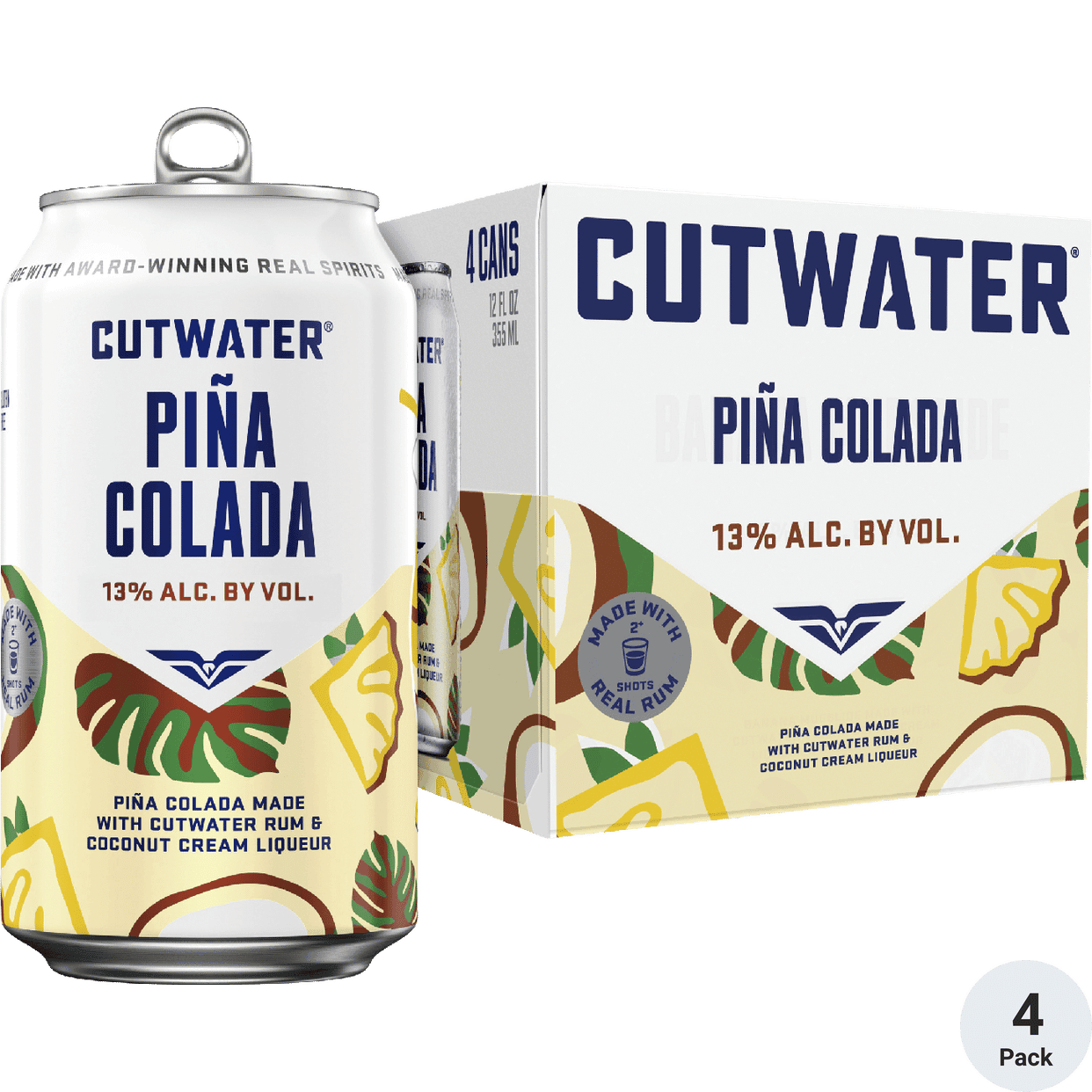 CUTWATER PINA COLADA CN 12OZ 4PK