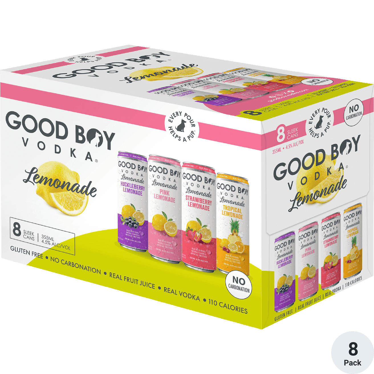 GOOD BOY LEMONADE VARIETY CN 12OZ 8PK