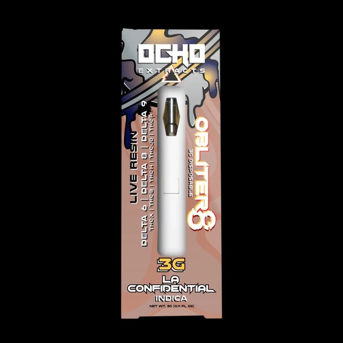 Ocho Obliter8 Live Resin Blends LA Confidential 3G