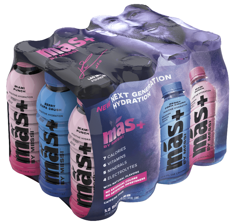 MAS+ BY MESSI CN 12OZ 12PK