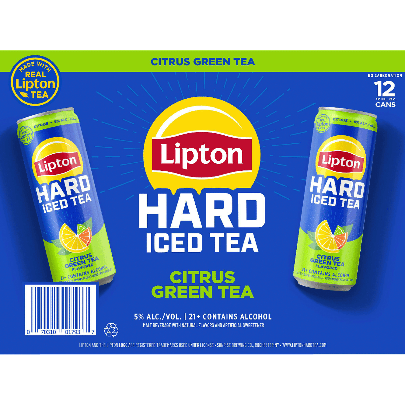 LIPTON HARD ICED GREEN TEA CN 12OZ 12PK