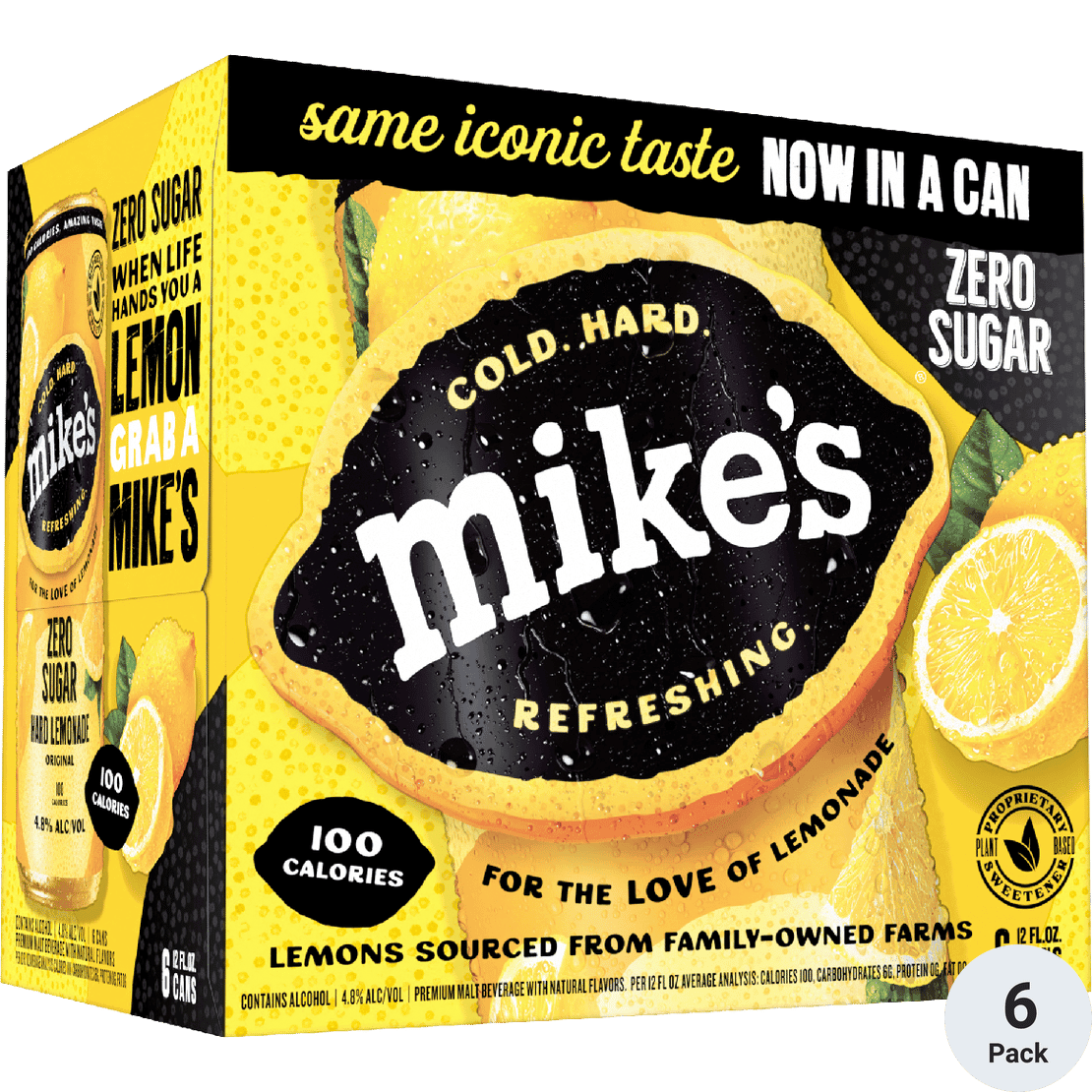 MIKES HARD LEMONADE ZERO SUGAR CN 12OZ 6PK