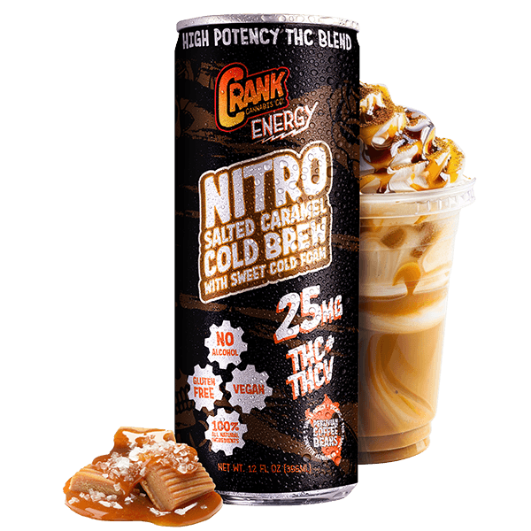 Crank Salted Caramel Cold Brew Sweet Cold Foam  25mg 12oz Single