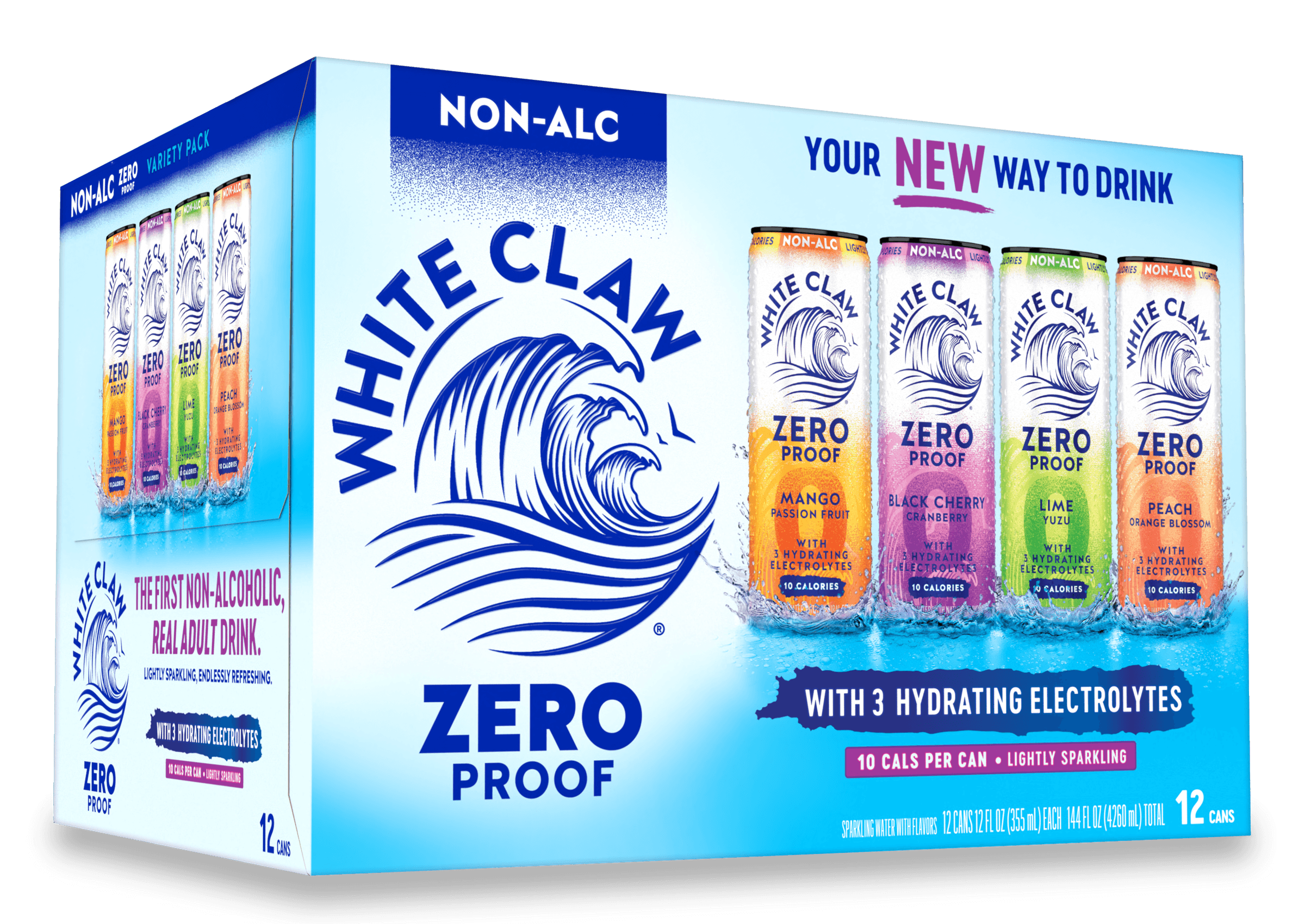 WHITE CLAW NA VARIETY CN 12OZ 12PK