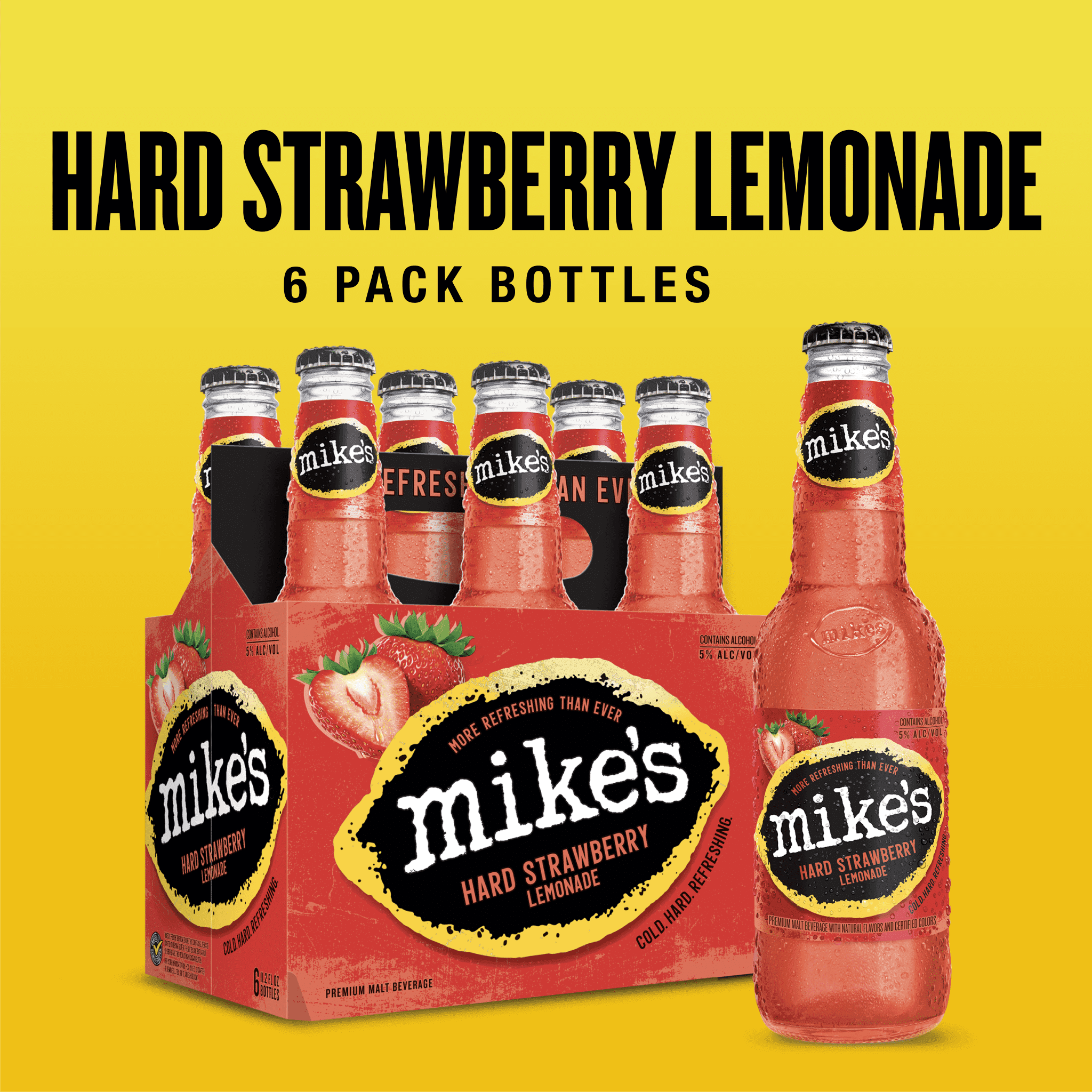 MIKES HARD STRAWBERRY BTL 12OZ 6PK
