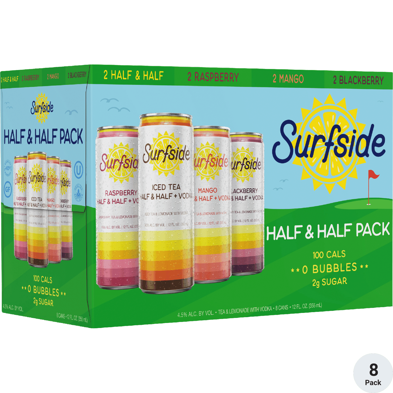 SURFSIDE HALF & HALF VARIETY CN 12OZ 8PK