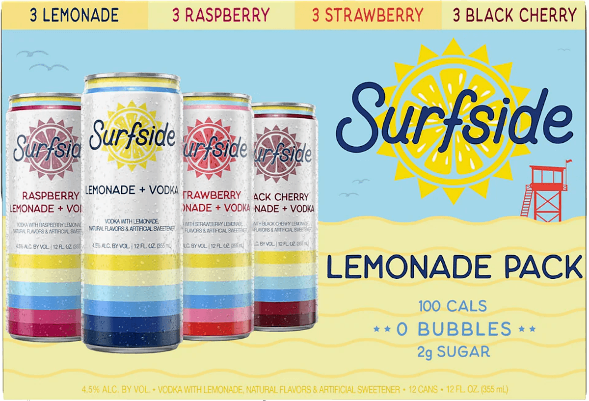 SURFSIDE LEMONADE VARIETY CN 12OZ 12PK