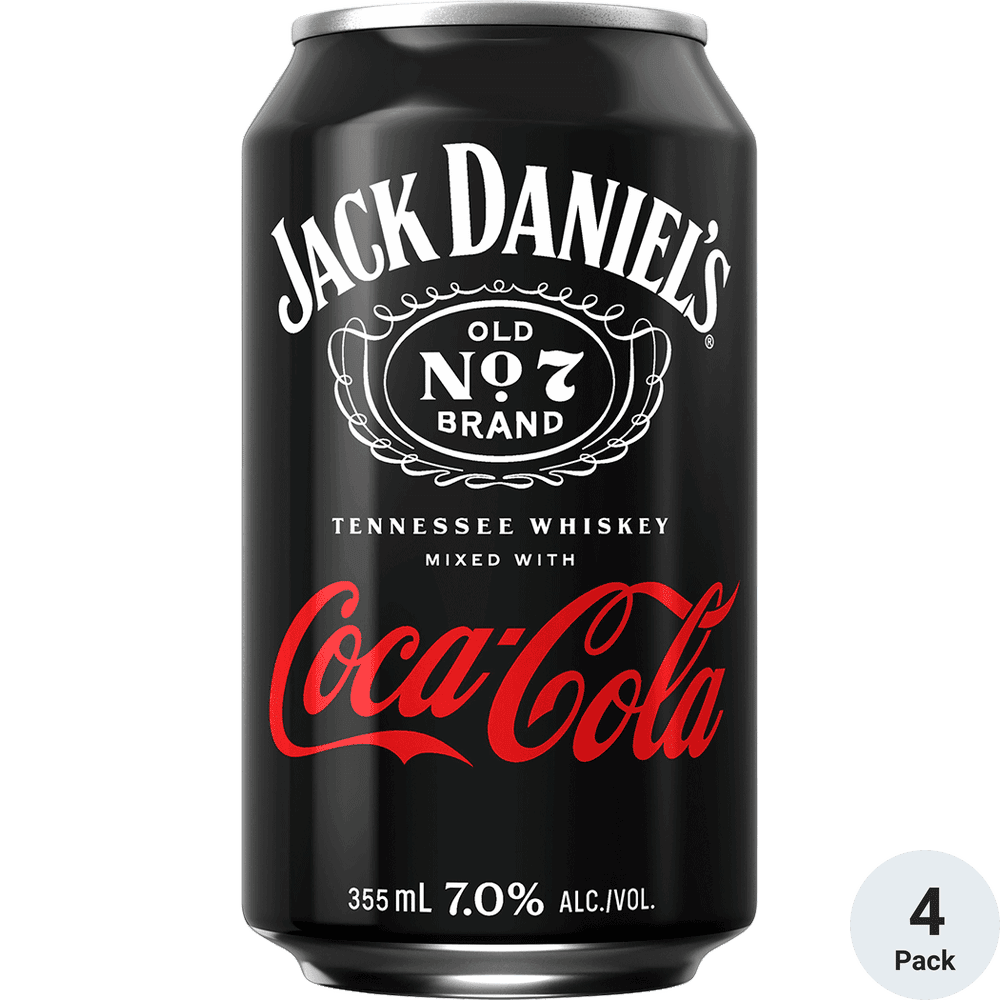 JACK DANIELS & COCA-COLA CN 12OZ 4PK