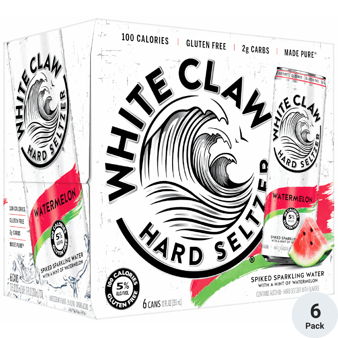 WHITE CLAW WATERMELON CN 12OZ 6PK
