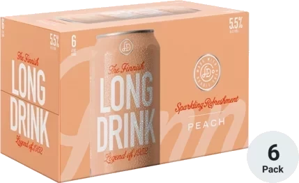 LONG DRINK PEACH CN 12OZ 6PK