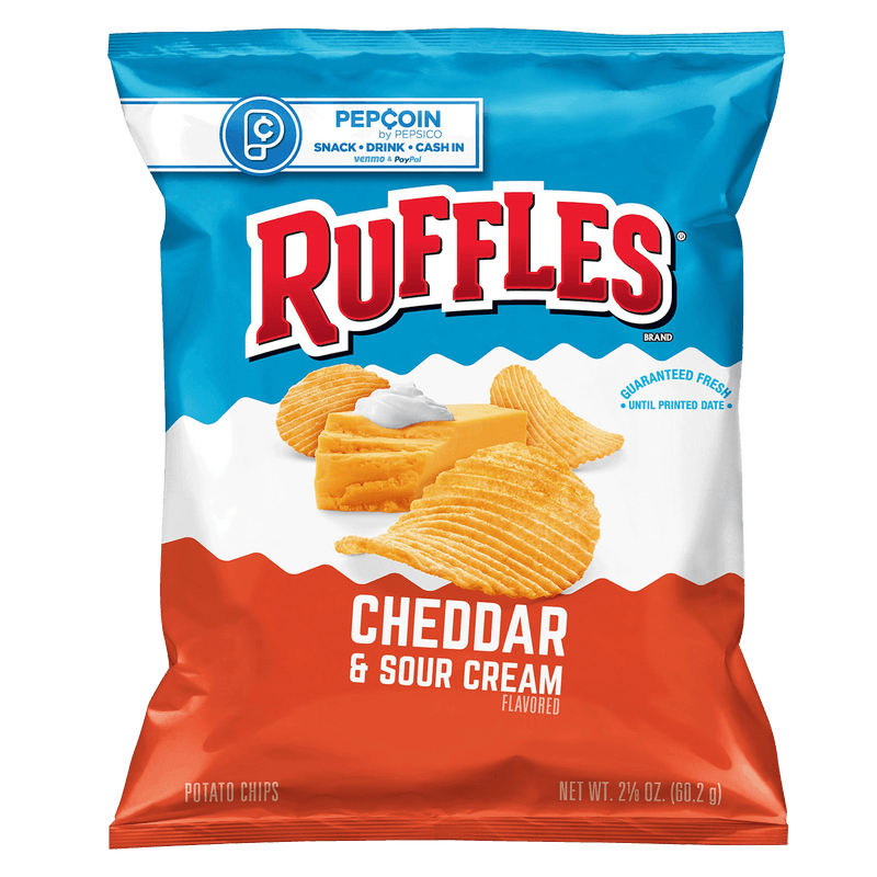 RUFFLES CHEDDAR & SOUR CREAM 2OZ