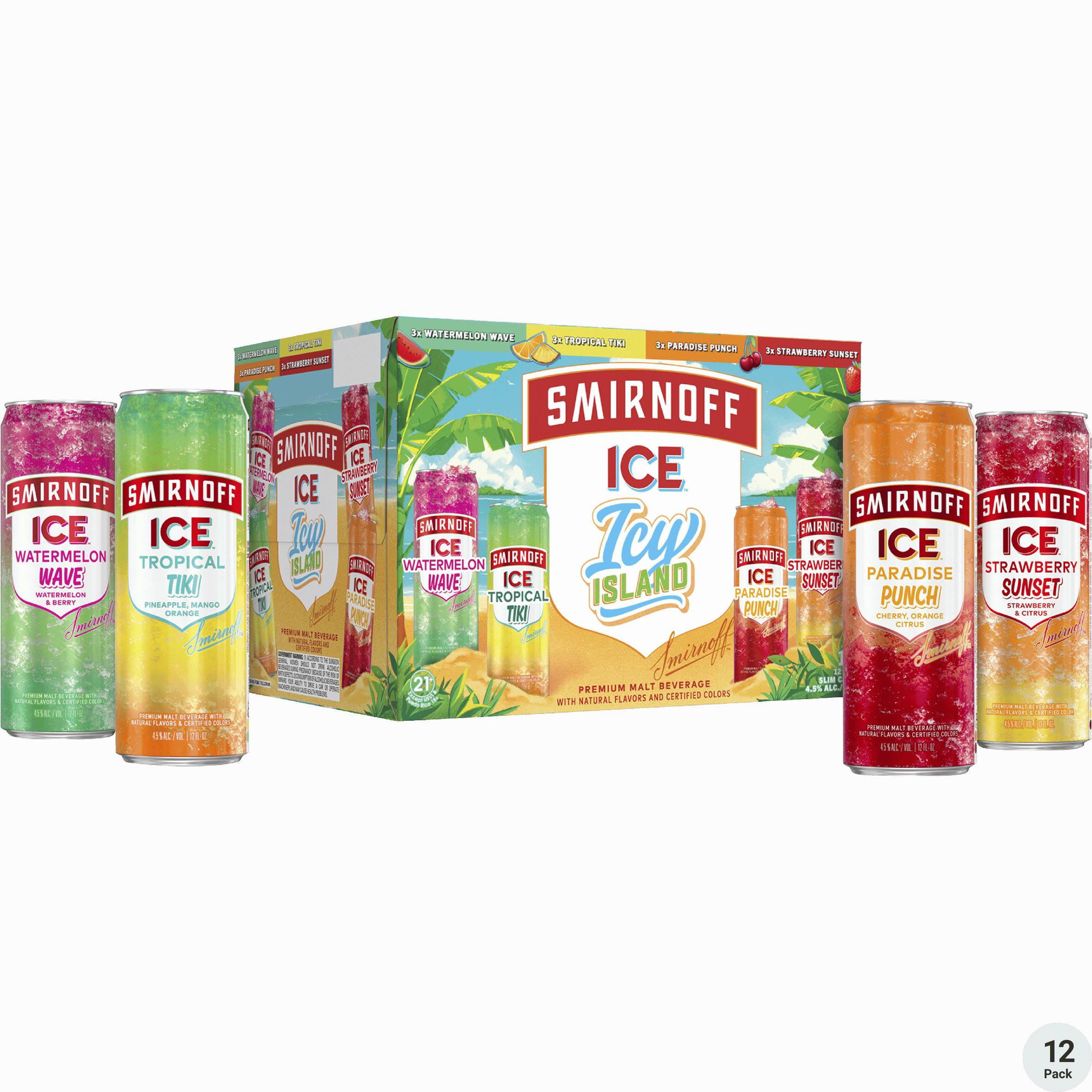 SMIRNOFF ICE ICY ISLAND CN 12OZ 12PK