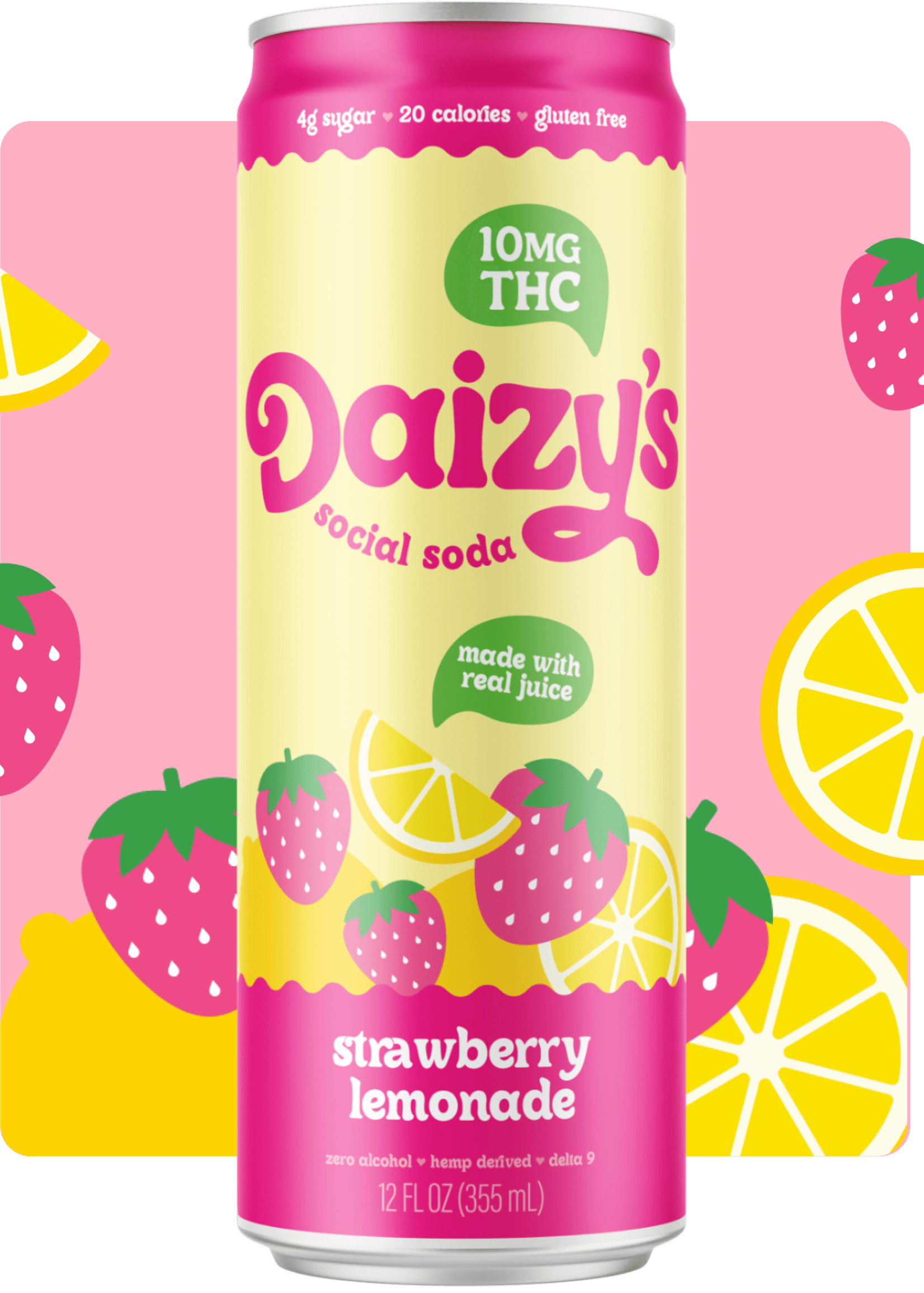 DAIZYS STRAWBERRY LEMONADE 10MG CN 12OZ SINGLE 