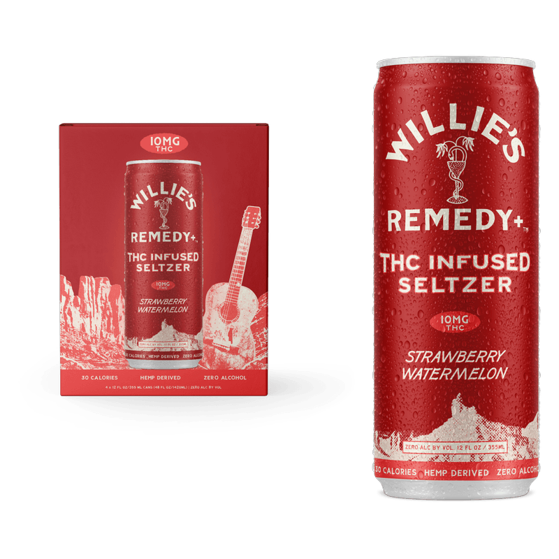 WILLIES REMEDY STRAWBERRY WATERMELON 10MG CN 12OZ 4PK