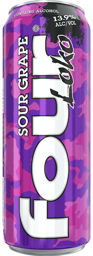 FOUR LOKO SOUR GRAPE CN 23.5OZ