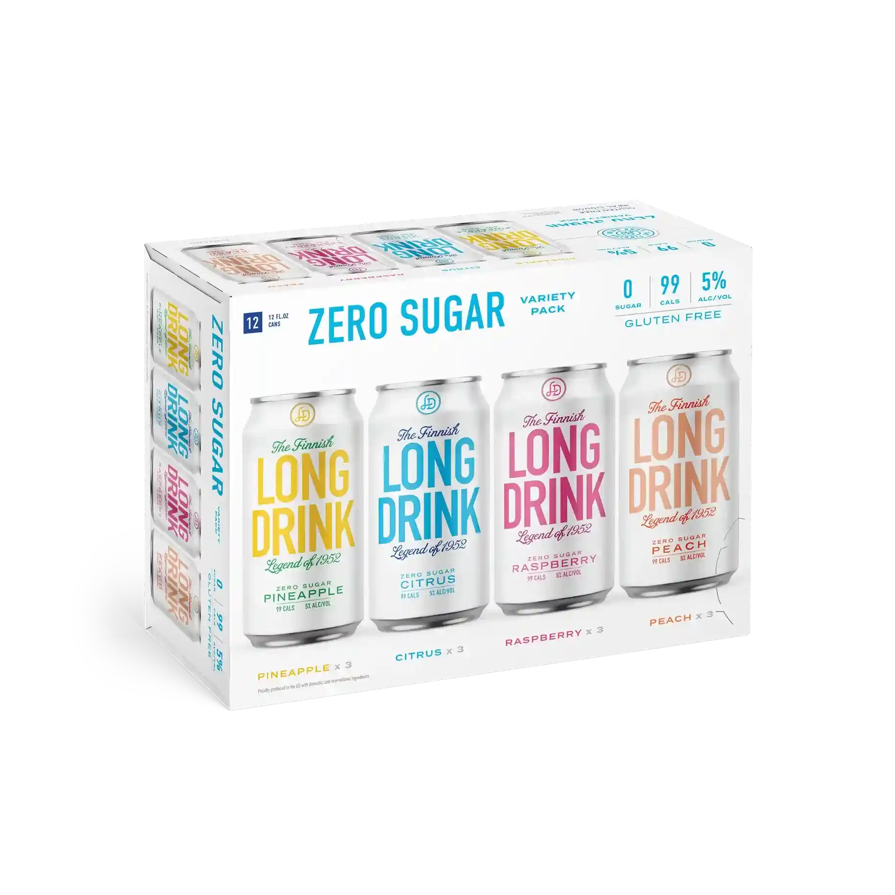 LONG DRINK ZERO VARIETY CN 12OZ 12PK