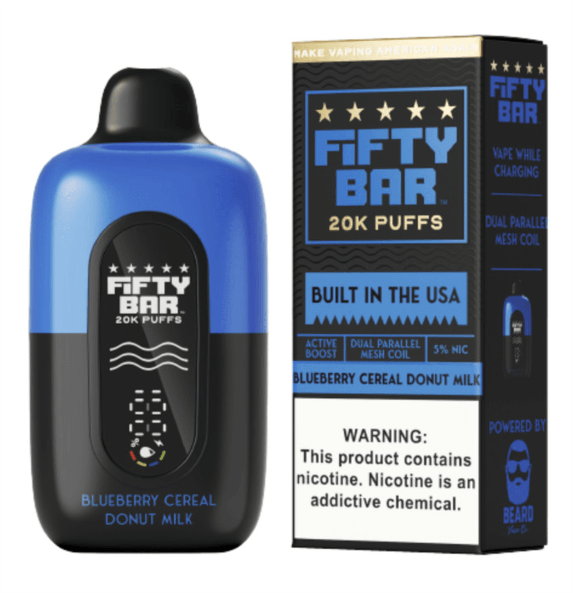 Fifty Bar v2 Black Series Blueberry Cereal Donut Milk