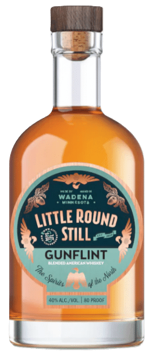 LITTLE ROUND STILL GUNFLINT WHISKEY 750ML