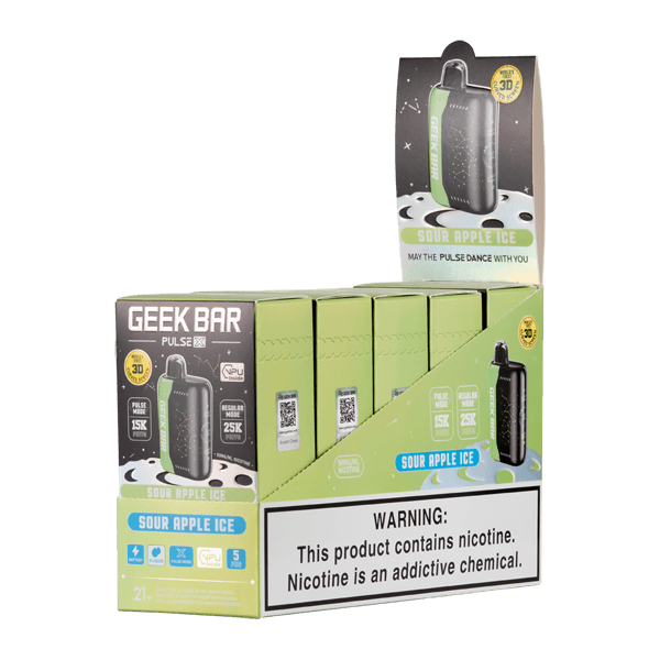 GEEK BAR PULSE X 25K SOUR APPLE ICE