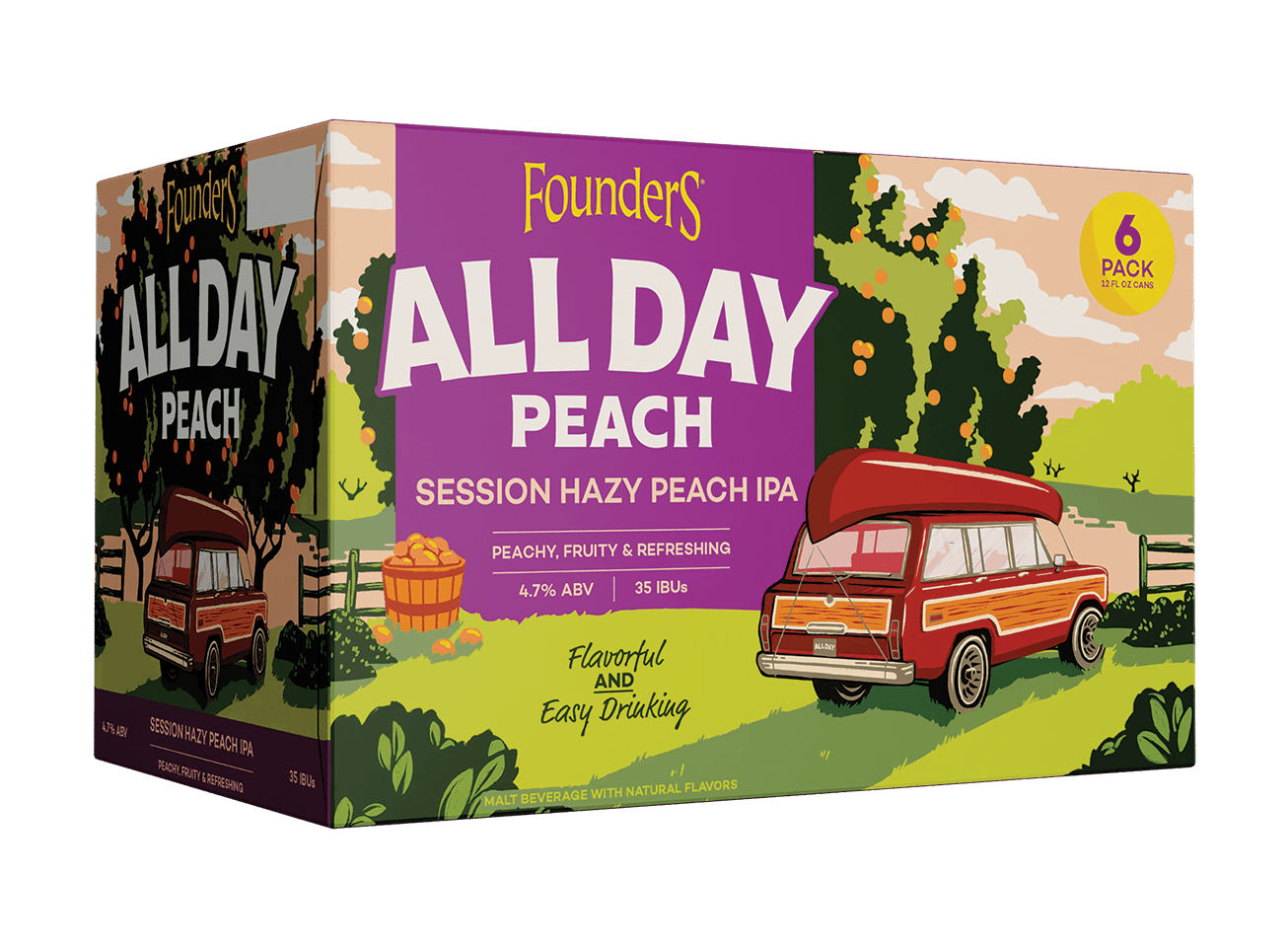 FOUNDERS ALL DAY PEACH CN 12OZ 15PK