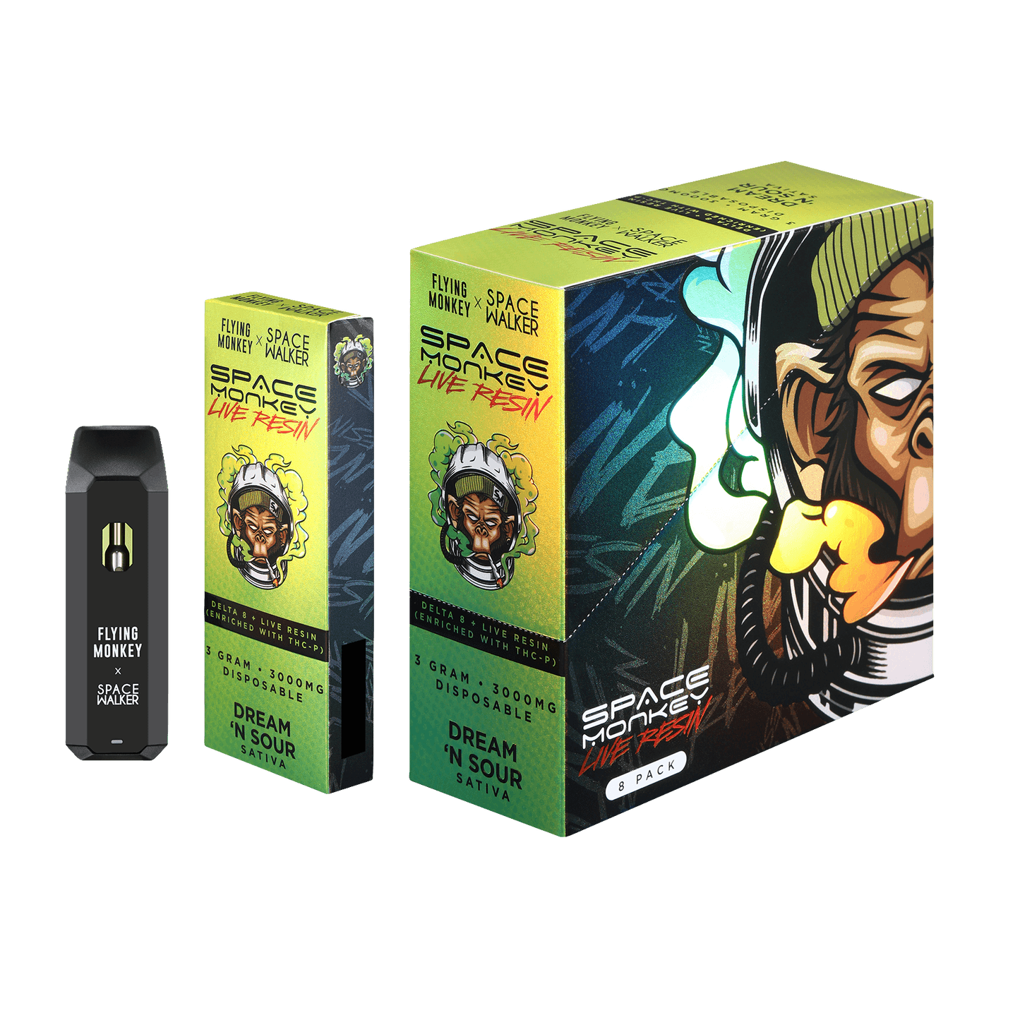 Space Monkey 3g Live Resin Dream N Sour