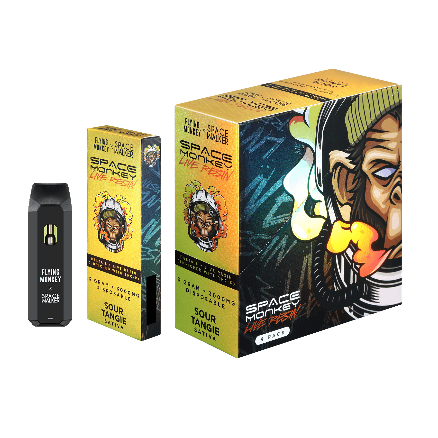 Space Monkey 3g Live Resin Sour Tangie