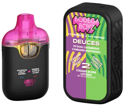 Bodega Boyz Deuces V2 Passion Fruit Diesel & Green Apple Kush 3G