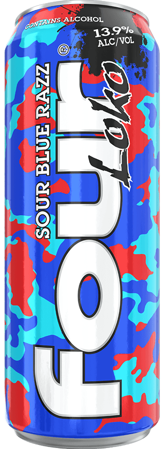 FOUR LOKO SOUR BLUE RAZZ CN 23.5OZ