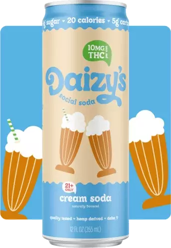 Daizy's Cream Soda cn 12oz 4pk 10mg